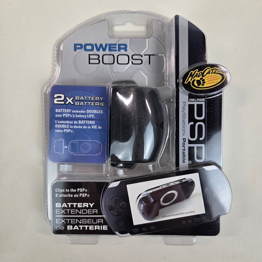 Madcatz Playstation PSP Power Booster Extended Battery Pack Extender NEW